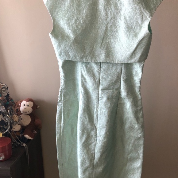 👗Designer Scott McClintock Dress with Tuxedo Waist in Mint Colour👗 - Picture 14 of 16